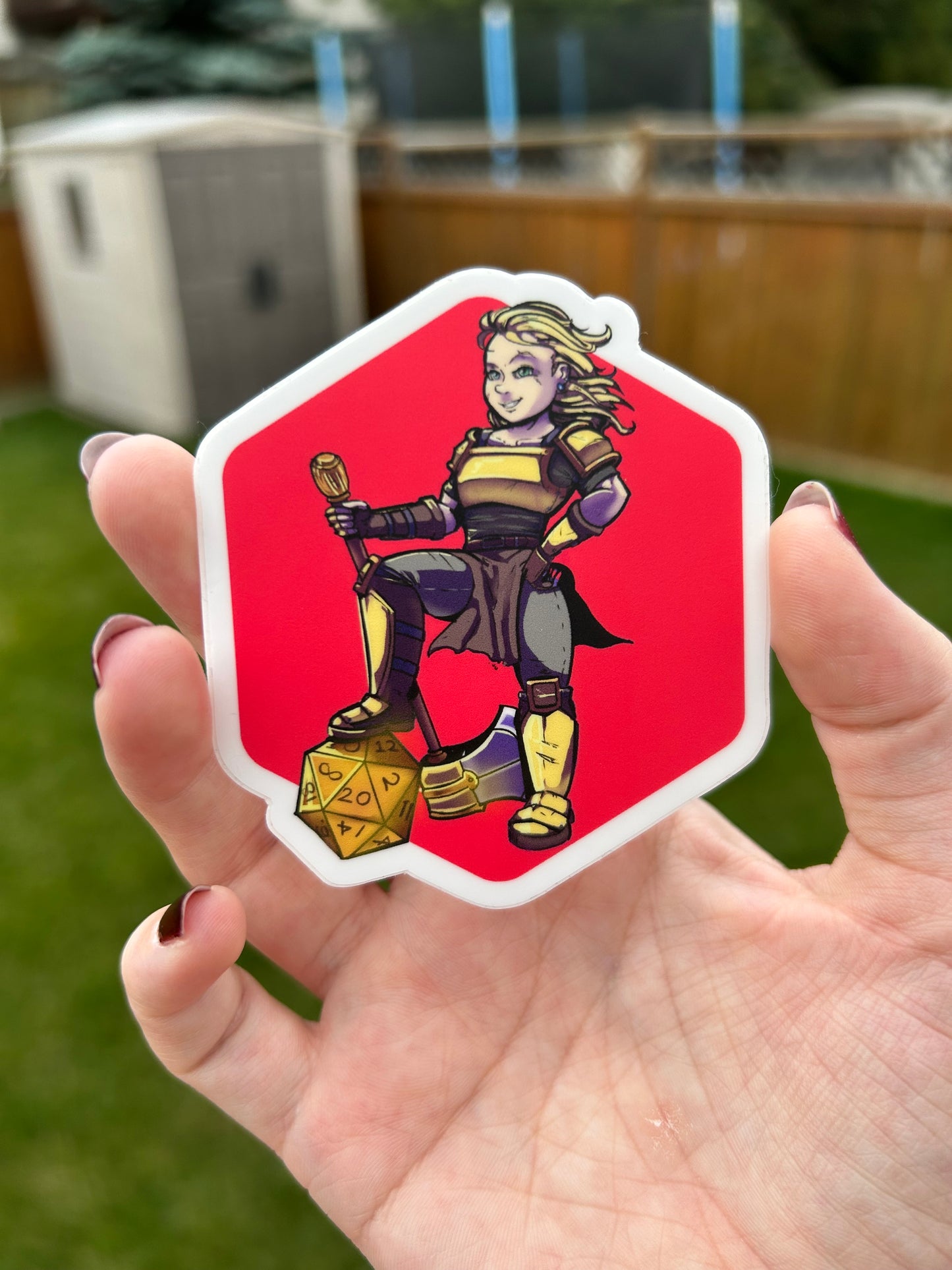 Dice Dwarf Sticker